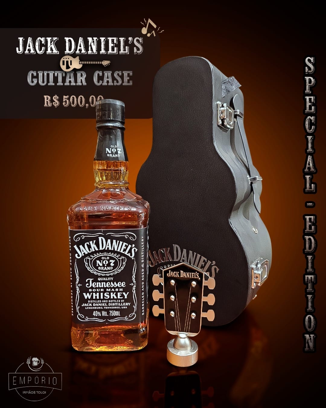 Empório Irmãos Toloi — Jack Daniels Guitar Case